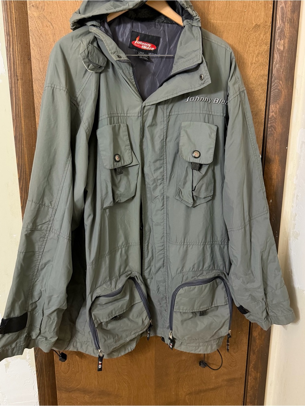Johnny Blaze Men's XL Military Field Jacket in Olive Green
